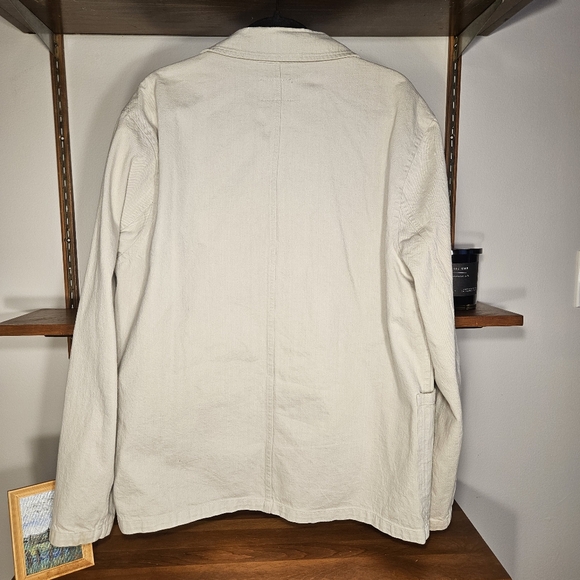 Todd Snyder White Denim Chore Coat XL - Picture 3 of 6